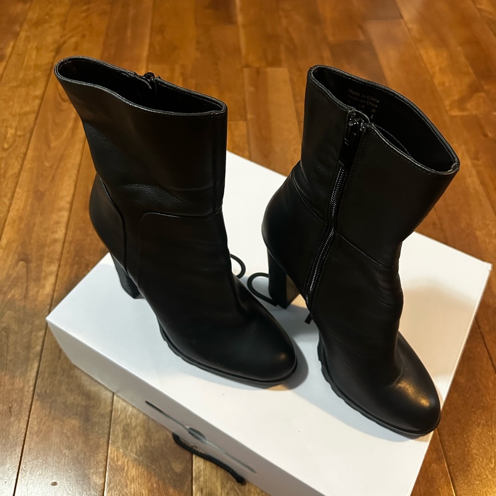 Aldo Black Heeled Boots